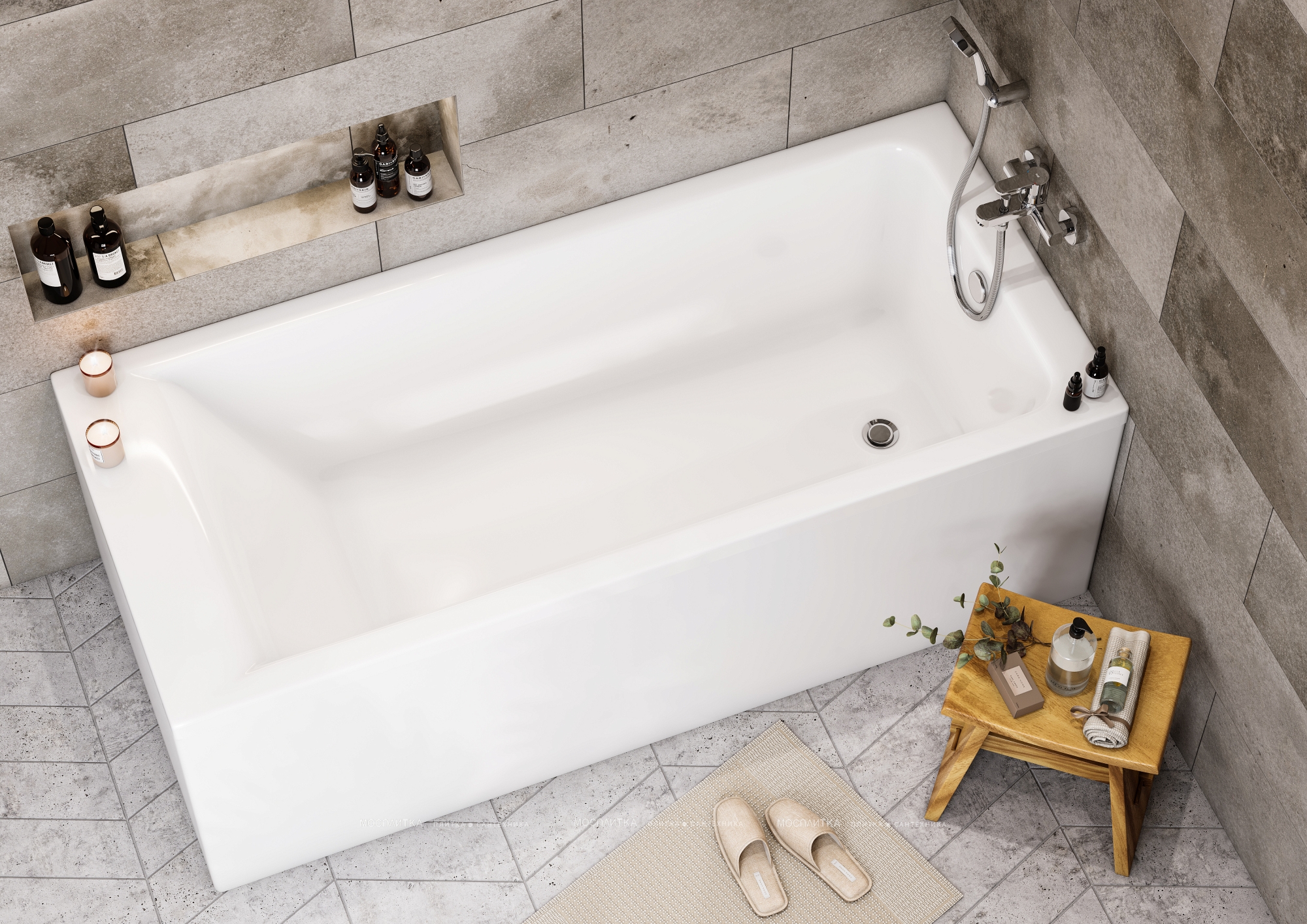 Акриловая ванна Roca Easy 170x75 см - изображение 10