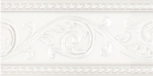Керамическая плитка Carmen Бордюр Cenefa Yara Blanco 7,5х15