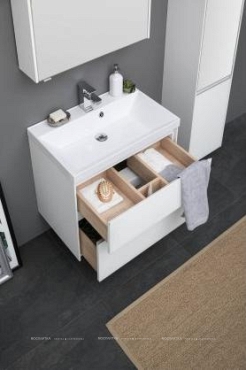 Комплект мебели для ванной Aquanet Гласс 60 белый - 23 изображение