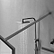 Душевая перегородка Vincea Walk-In HP Art VSW-1HC100CFGM 100x200, вороненая сталь, стекло прозрачное рифленое - изображение 2