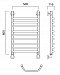 Полотенцесушитель водяной Aquanerzh лесенка трапеция-групповая 80x50 - изображение 2