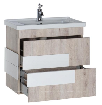 Комплект мебели для ванной Aquanet Мадейра 70 дуб кантри - 8 изображение