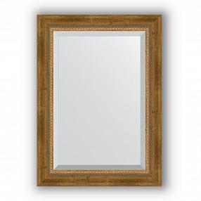 Зеркало в багетной раме Evoform Exclusive BY 3380 53 x 73 см, состаренная бронза с плетением