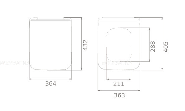 Крышка-сиденье для унитаза массив Boheme Puro CHROME 958-CR с микролифтом - изображение 3
