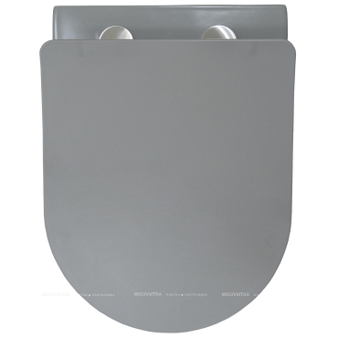 Унитаз подвесной безободковый Azario Grado AZ-0046 SP MDG с крышкой-сиденьем микролифт, матовый серый - 11 изображение