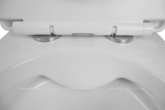 Унитаз подвесной безободковый Azario Vento AZ-1046 с крышкой-сиденьем микролифт, белый - 5 изображение