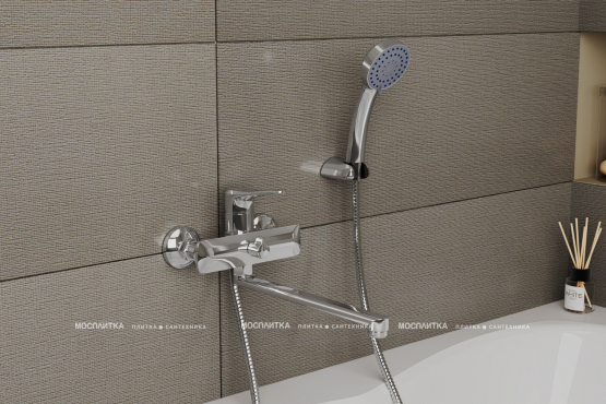 Смеситель Rush Jawa JA0735-51 для ванны с душем, хром - 2 изображение