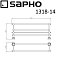 Полка для полотенец Sapho Diamond 1318-14 бронза - 2 изображение