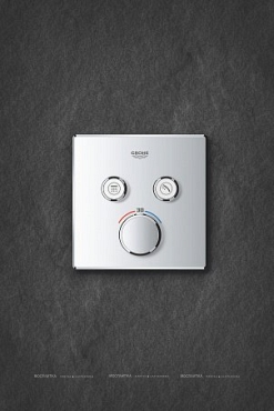 Термостатический смеситель для ванны и душа Grohe Grohtherm SmartControl 29124000, хром - 2 изображение