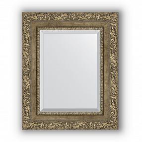 Зеркало в багетной раме Evoform Exclusive BY 3359 45 x 55 см, виньетка античная латунь