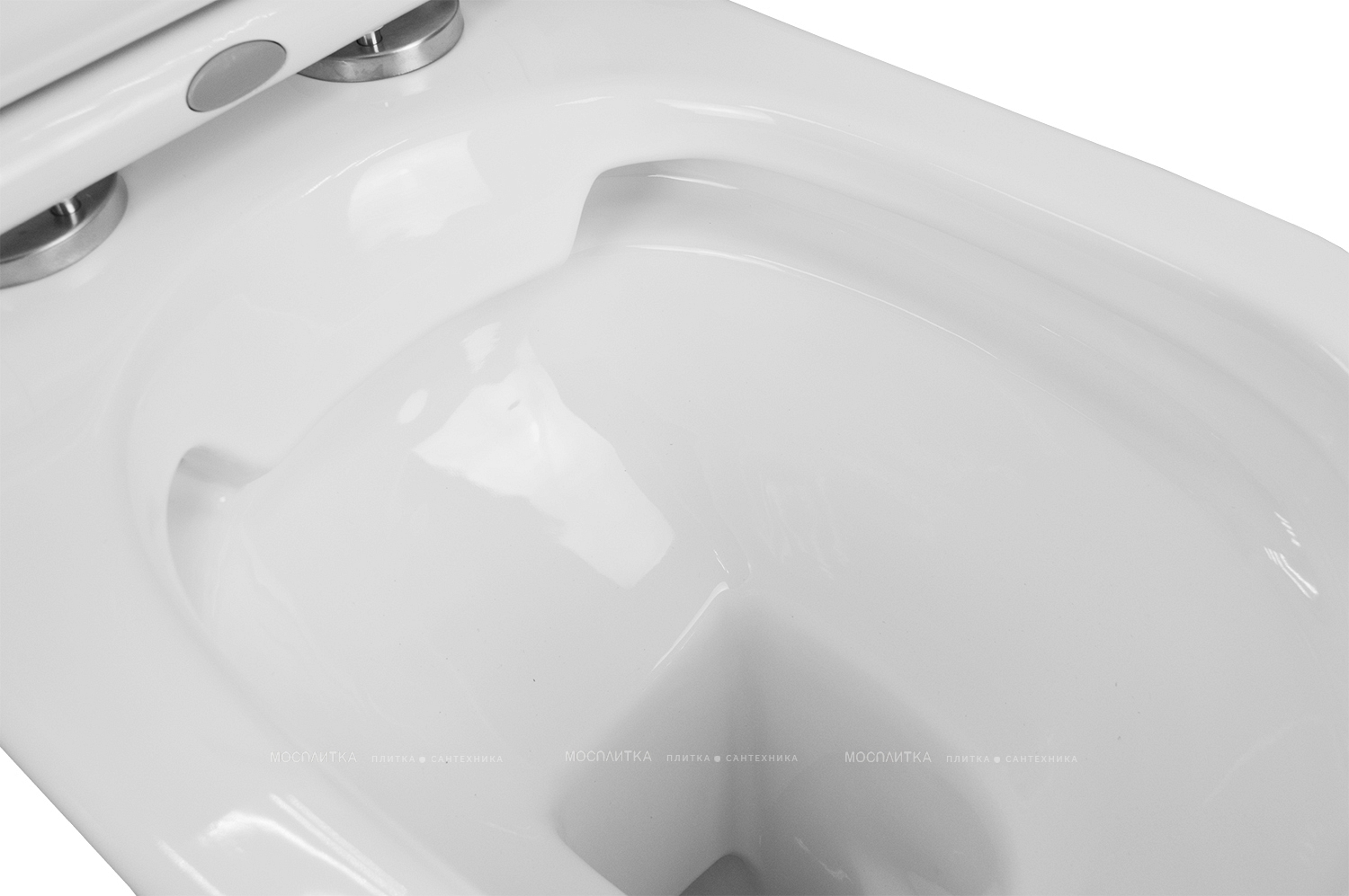 Унитаз-компакт безободковый Azario Fretta Round AZ-1038A с крышкой-сиденьем микролифт, белый - изображение 5
