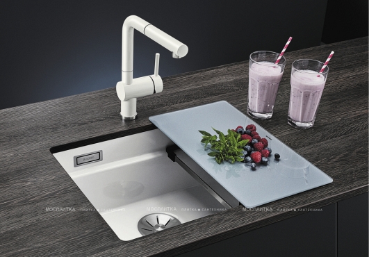 Кухонная мойка Blanco Etagon 500-U Ceramic PuraPlus 525154 базальт - 4 изображение