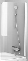 Шторка на ванну Ravak CVSK1 ROSA 140/150 R+ транспарент, белый