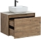 Комплект мебели для ванной Aquanet Nova Lite 75 см 249514, 1 ящик, коричневый - 4 изображение