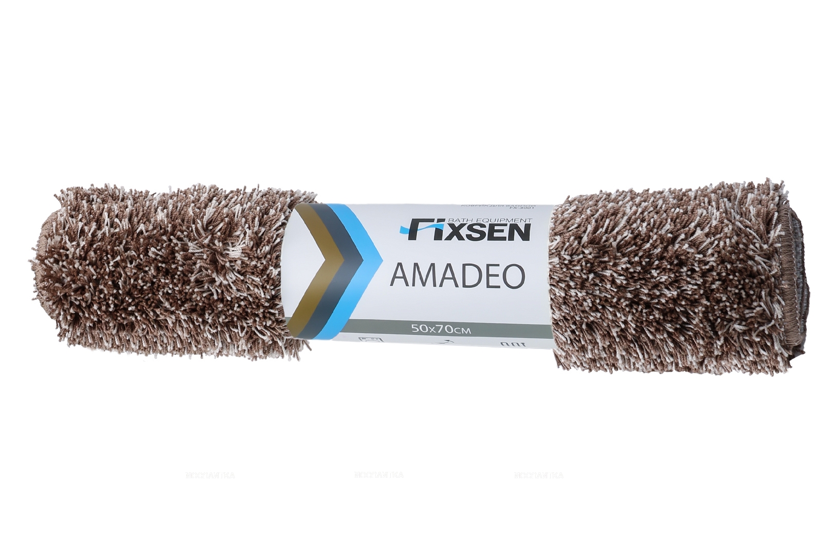 Коврик для ванной Fixsen Amadeo 1-ый коричневый, 50х70 см. FX-3001I - изображение 3