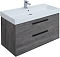 Комплект мебели для ванной Aquanet Nova 100 см 249923, темное дерево - изображение 7