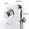 Гигиенический душ Am.Pm X-Joy F40P85A00 со смесителем, хром глянец - изображение 8