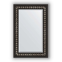 Зеркало в багетной раме Evoform Exclusive BY 1135 55 x 85 см, черный артдеко