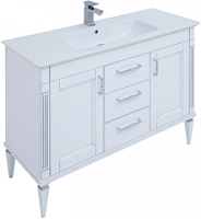 Комплект мебели для ванной Aquanet селена 120 см, белая, серебро