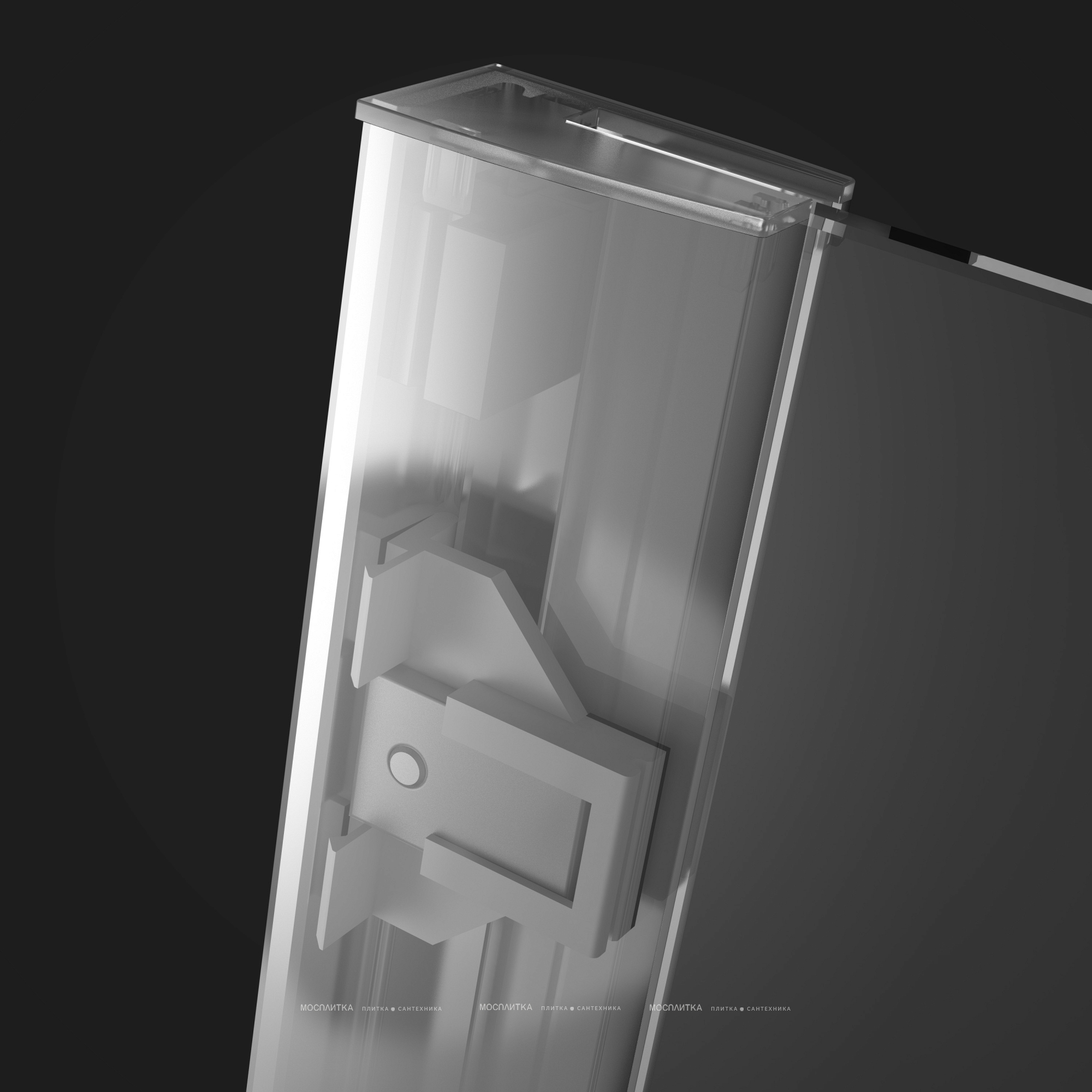 Душевой уголок Radaway Essenza New KDJ 100х80 см левый, стекло прозрачное, профиль хром - изображение 4