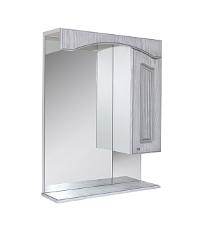 Зеркало-шкаф навесной без подсветки Mixline Крит-60 патина серебро 521792
