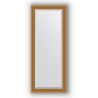 Зеркало в багетной раме Evoform Exclusive BY 3535 58 x 143 см, состаренное золото с плетением