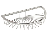 Полка-решетка Veragio Basket полукруглая 27х16хh5 см, хром