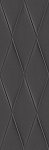 Керамическая плитка Cersanit Плитка Vegas рельеф черный 25х75