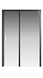 Душевая дверь Creto Nota 140х200 см 122-WTW-140-C-B-6 профиль черный, стекло прозрачное