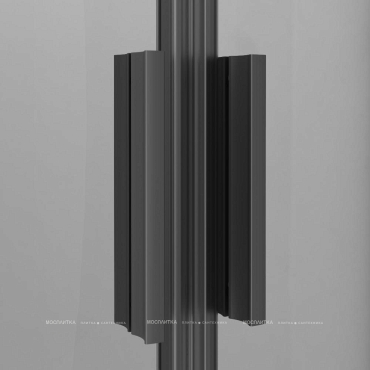 Душевой уголок Am.Pm Gem 90х90 см W90G-401A090BT профиль черный матовый, стекло прозрачное - 4 изображение