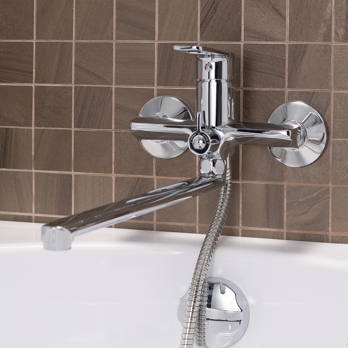 Смеситель для ванны с душем РМС SL134-006E хром глянец - изображение 4