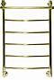 Полотенцесушитель водяной Nika Arc ЛД ВП 6-Br, 80 x 50 см с полочкой, цвет бронза - 2 изображение