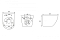 Унитаз подвесной безободковый Abber Bequem AC1103MG с крышкой-сиденьем микролифт, матовый серый - изображение 9