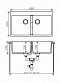Мойка кухонная Tolero Loft TL-862 474018 серый металлик - 2 изображение