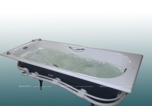 Чугунная ванна Roca Malibu R 150х75 см с ручками - 16 изображение