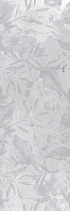 Керамическая плитка Meissen Плитка Bosco Verticale цветы серый 25х75 