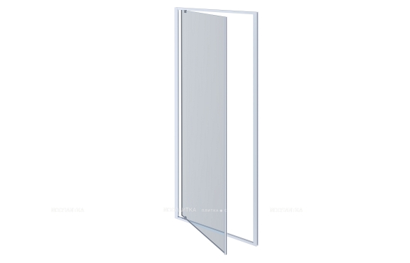 Душевая дверь Aquatek 80х200 см AQ ARI PI 08020CH профиль хром, стекло прозрачное - 2 изображение