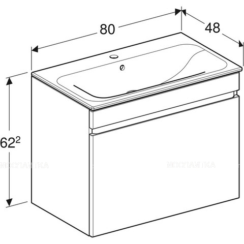 Комплект мебели Geberit Renova Plan для стандартных ванных комнат, 529.916.01.8 - изображение 6