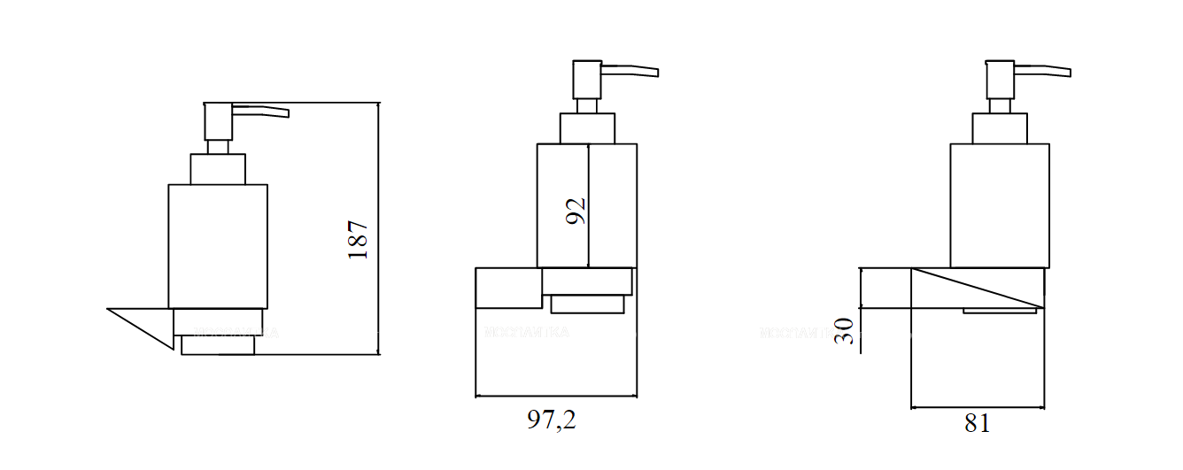 Дозатор для жидкого мыла Boheme New Venturo 10317-CR хром - изображение 2
