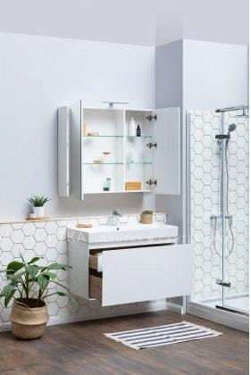 Комплект мебели для ванной Aquanet Йорк 85 белый - изображение 8