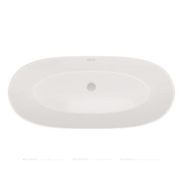 Ванна из литьевого мрамора 180х80 см Creto Arino CRARVN0048 глянцевая белая - 2 изображение