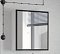 Зеркальный шкаф Corozo Айрон 70, черно-белый - изображение 2