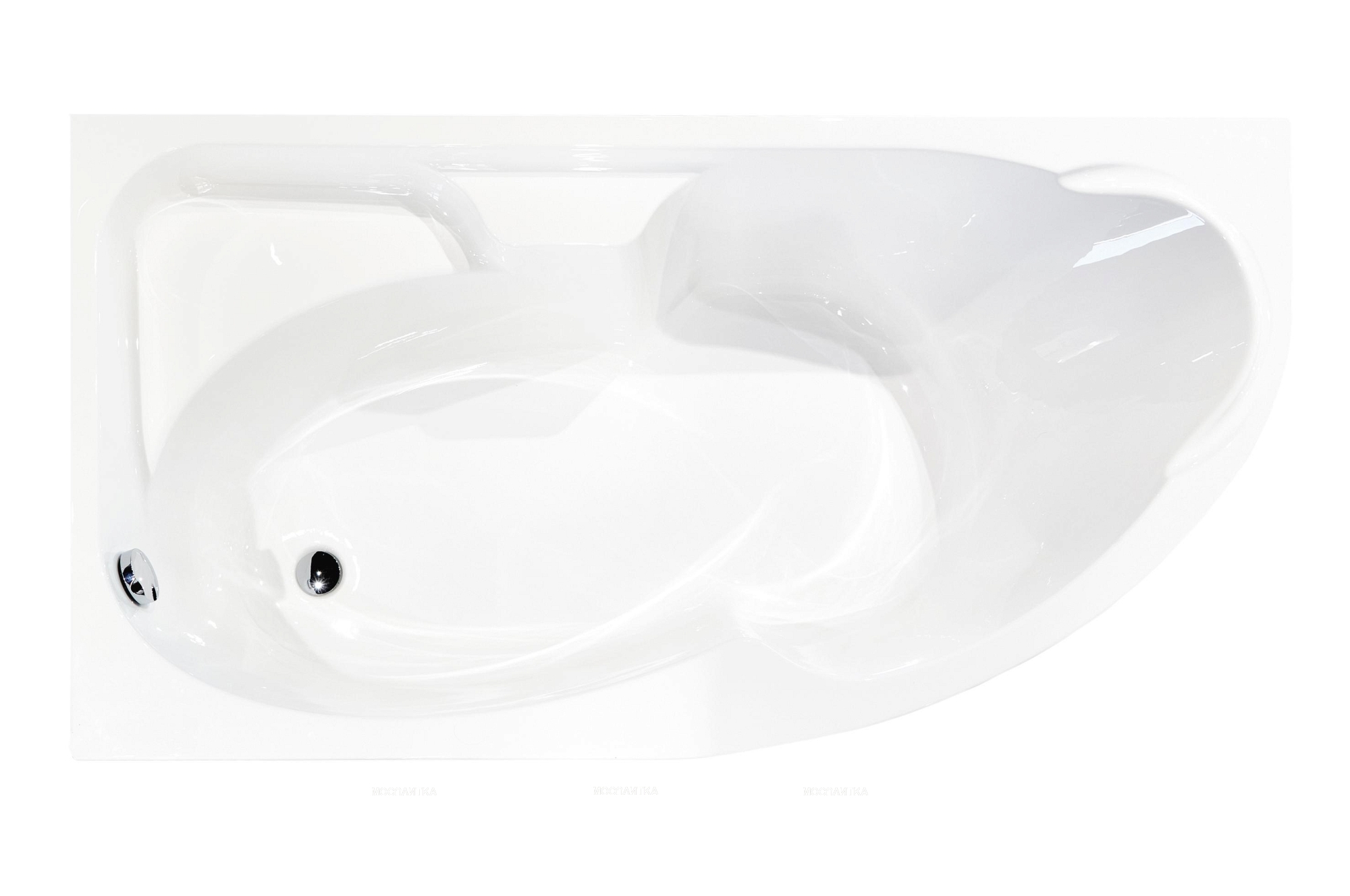 Акриловая ванна Creto Doris 170х105 см левая 14-170105L - изображение 3