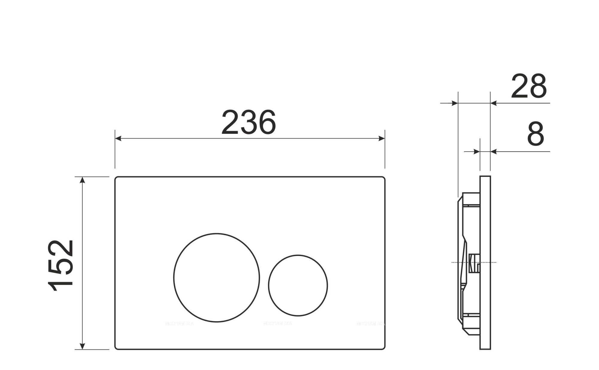 Комплект подвесной безободковый унитаз Ceramica Nova Metropol Rimless CN4002 с микролифтом + система инсталляции Envision CN1001M с кнопкой смыва Round хром матовый и шумоизоляционной панелью - изображение 7