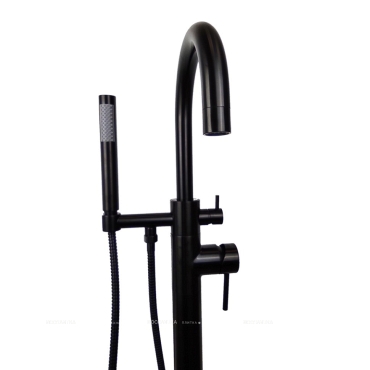 Смеситель для ванны с душем Paini Cox 78PZ136LM черный матовый - 3 изображение