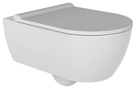 Унитаз подвесной безободковый beWash Melville HRKA052N3VP0W5SZ0 с крышкой-сиденьем микролифт, белый