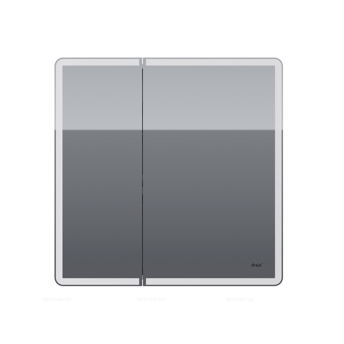 Зеркальный шкаф Dreja Point 80 см 99.9034 с подсветкой, белый - изображение 3