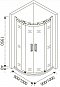 Душевой уголок GOOD DOOR Altair R-TD-100-C-CH - изображение 4