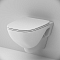 Унитаз подвесной безободковый Am.Pm X-Joy C851701SC с крышкой-сиденьем микролифт - 4 изображение