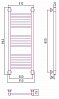 Полотенцесушитель водяной Сунержа Богема+ 80х30 см 00-0220-8030 без покрытия - 4 изображение